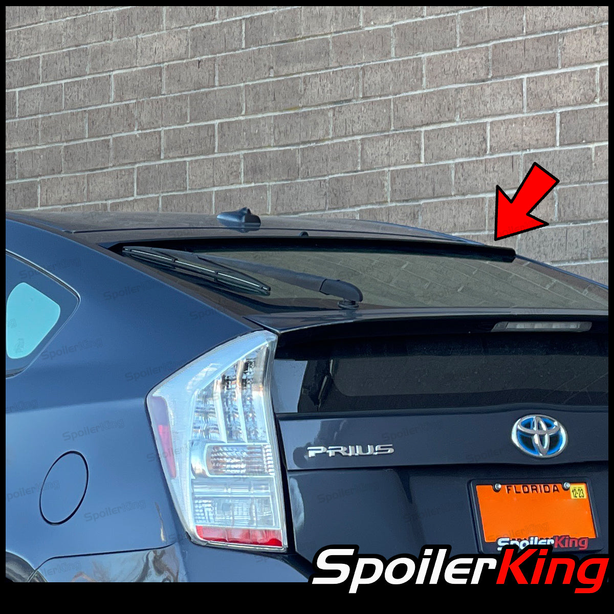 Toyota Prius 2010-2015 Rear Window Roof Spoiler (818R) – SpoilerKing