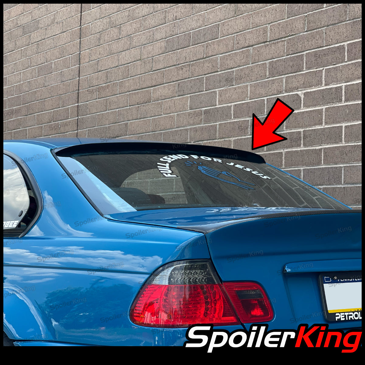 BMW 3 Series E46 2dr 1998-2006 Rear Window Roof Spoiler (284R ...