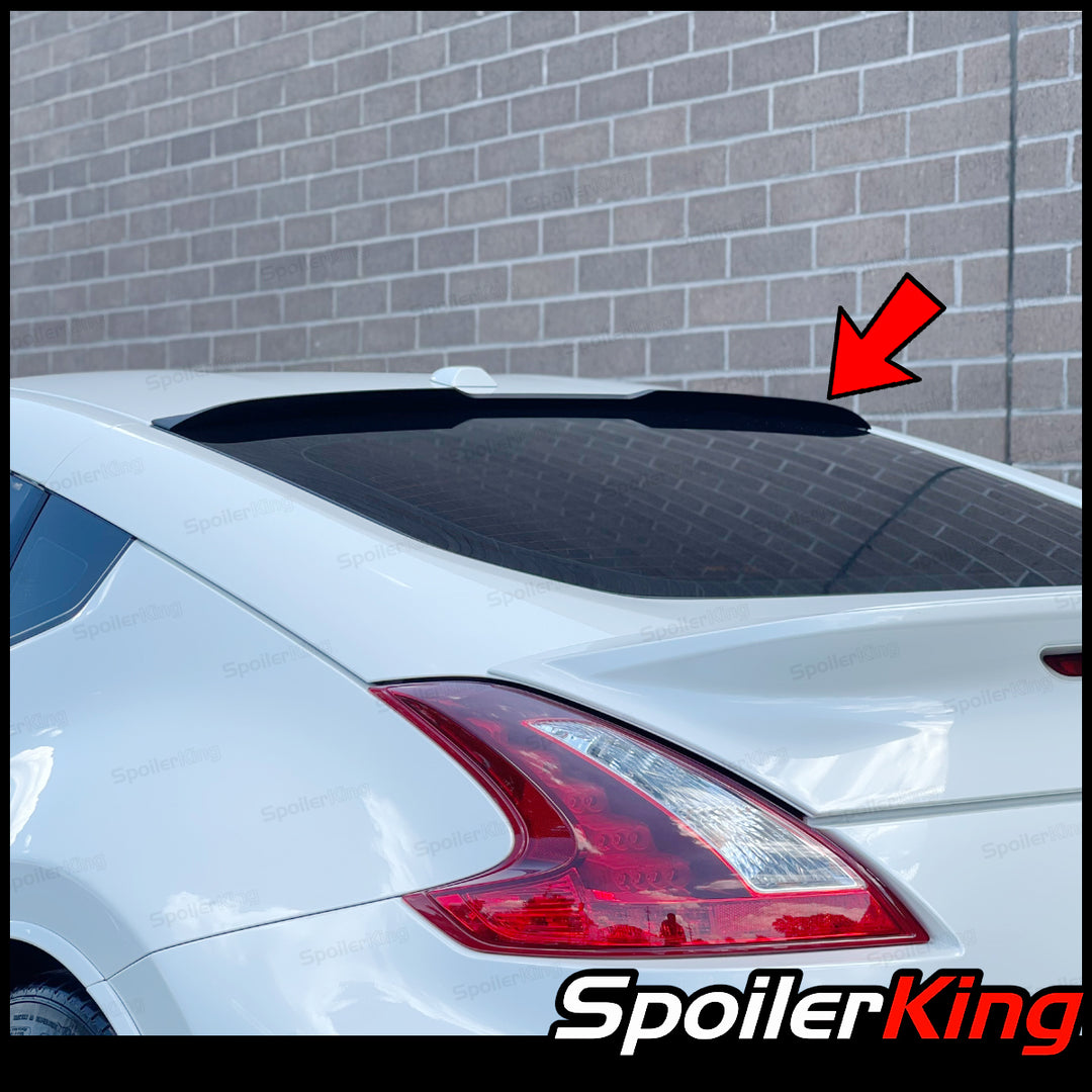 Nissan 370z (Z34) Rear Window Roof Spoiler w/ Center Cut (284RC ...