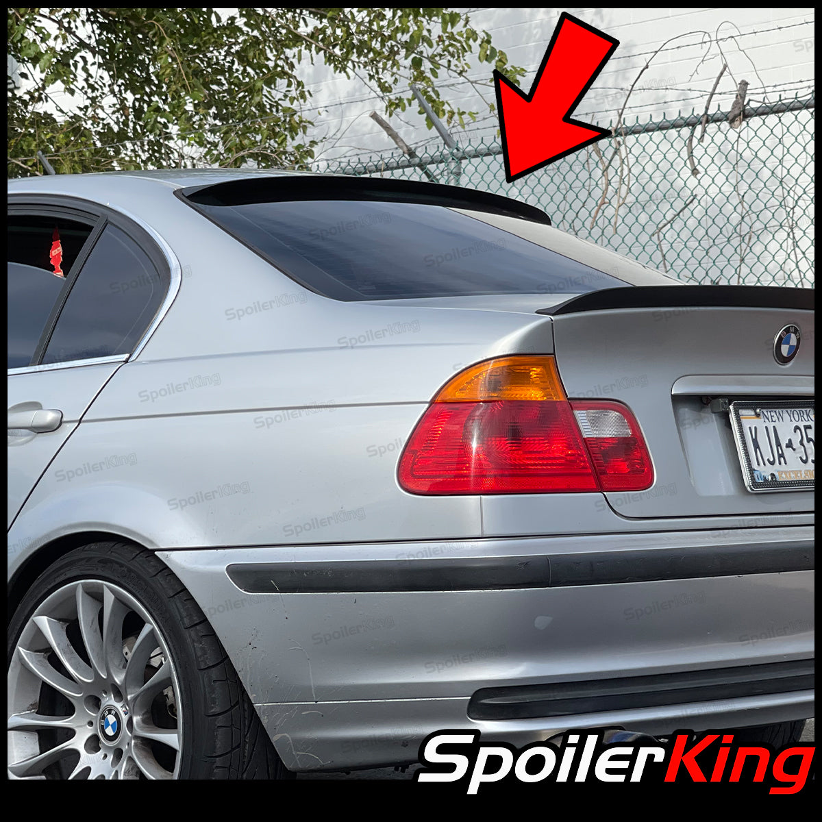 BMW 3 Series E46 4dr 1998-2006 Rear Window Roof Spoiler (284R ...