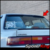 Honda Civic EF 4dr 1988-1991 Rear Window Roof Spoiler w/ Center Cut (284RC)