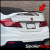 Honda Civic SI 4dr 2013-2015 Factory Spoiler Extension Add-on Gurney Flap Lip (244GF)