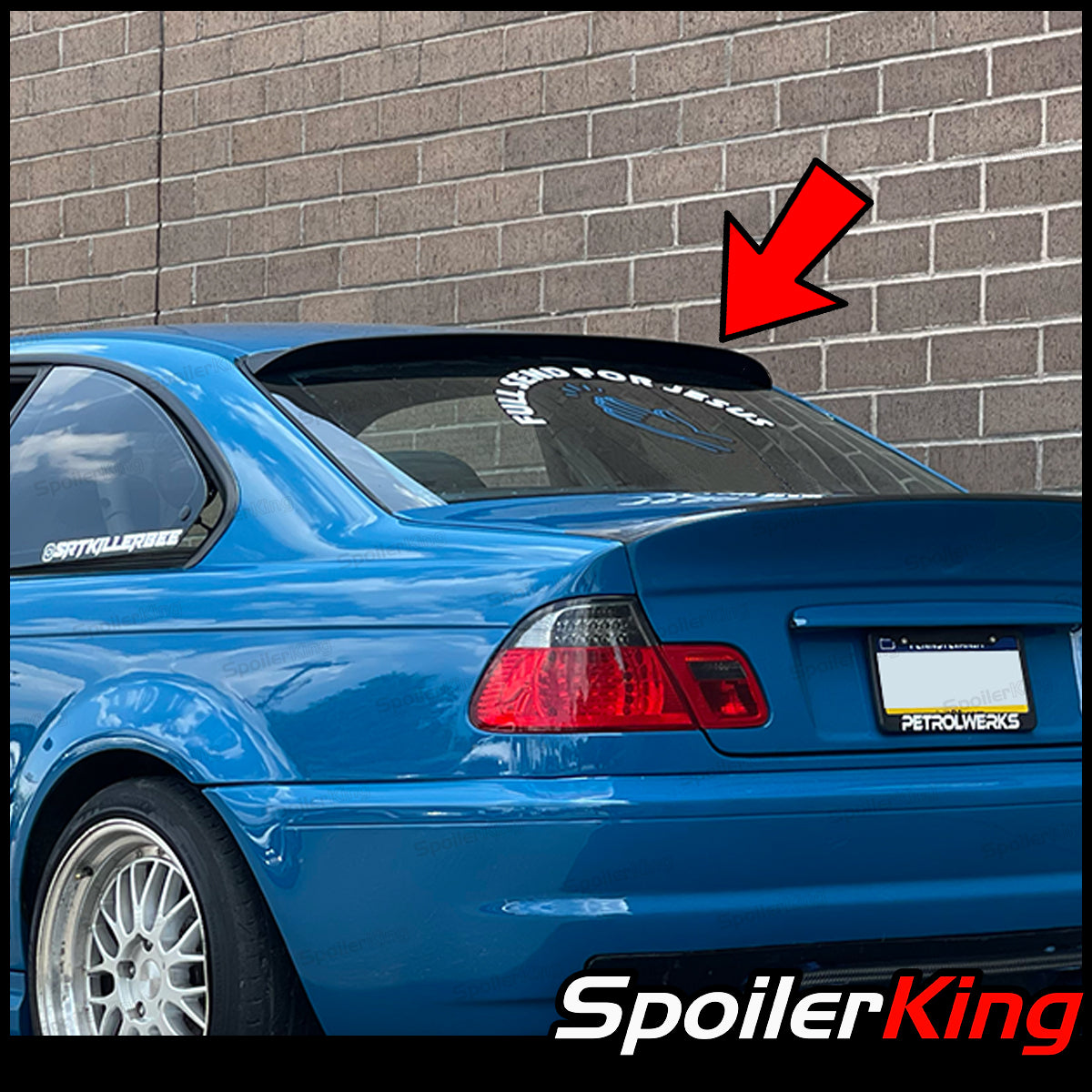 BMW 3 Series E46 2dr 1998-2006 Rear Window Roof Spoiler XL (380R ...