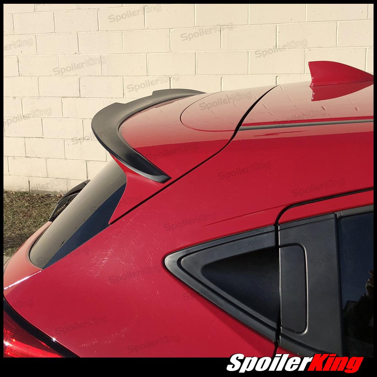 SpoilerKing Add-on Rear Roof Spoiler For Honda HR-V 2016-2022 – Unpainted Flat Black, Flexible Polyurethane, 284FSE