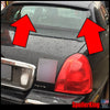 Lincoln Town Car LTC 1998-2011 Rear Window Roof Spoiler (284R) - SpoilerKing