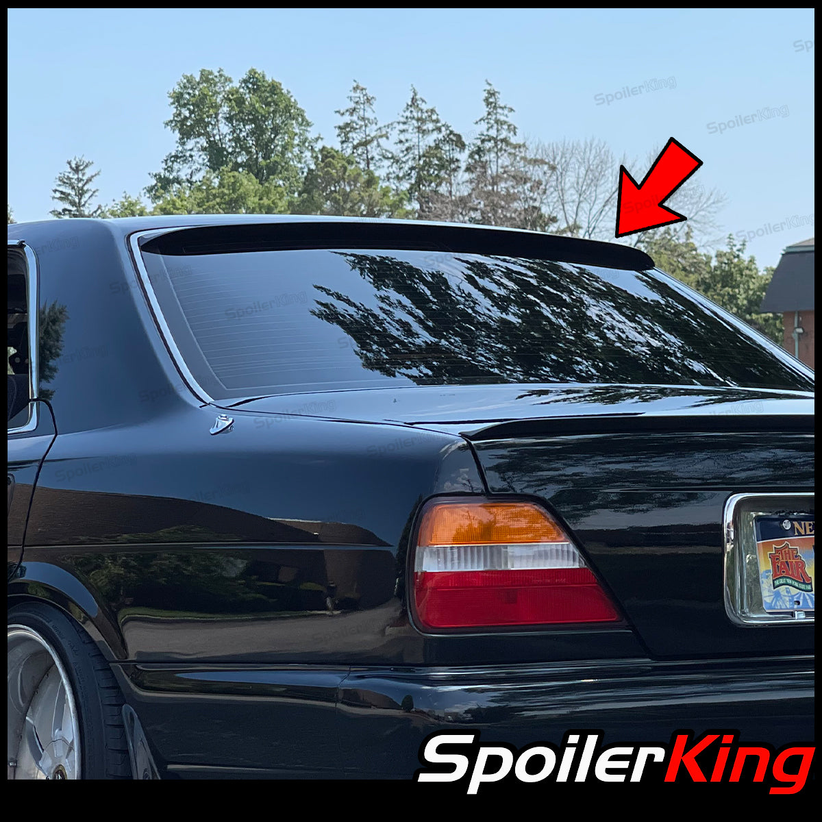 日産　FIGARO リアガーニッシュ Nissan Gloria 1991-1995 Y32 Rear Window Roof Spoiler (284R