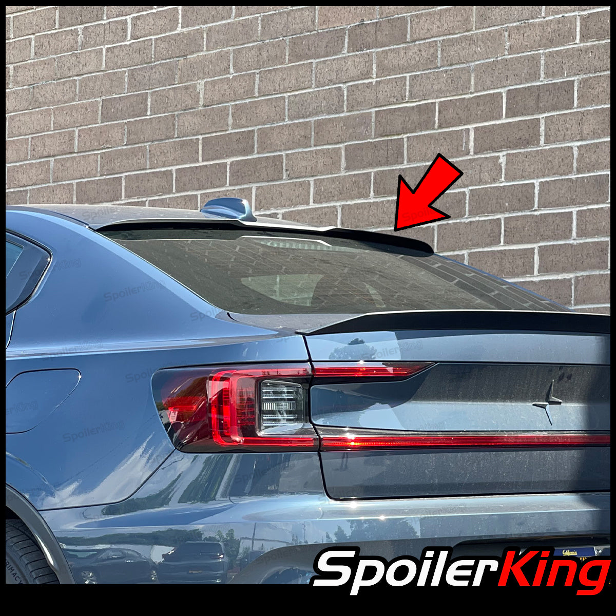 Polestar 2 2021-present Rear Window Roof Spoiler w/ Center Cut (284RC ...