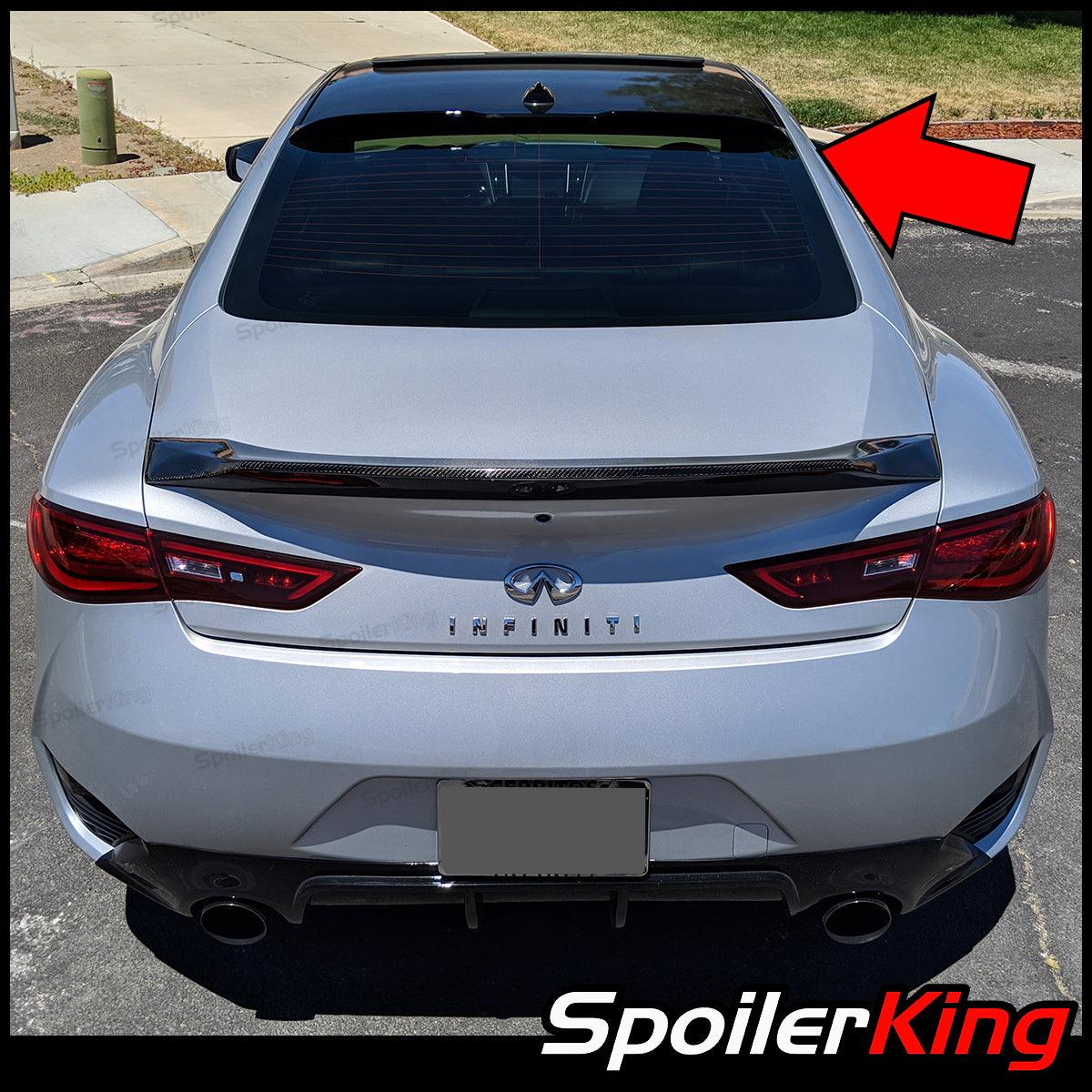 INFINITI Q60 2017-2022 Rear Window Roof Spoiler XL w/ Center Cut (380R ...