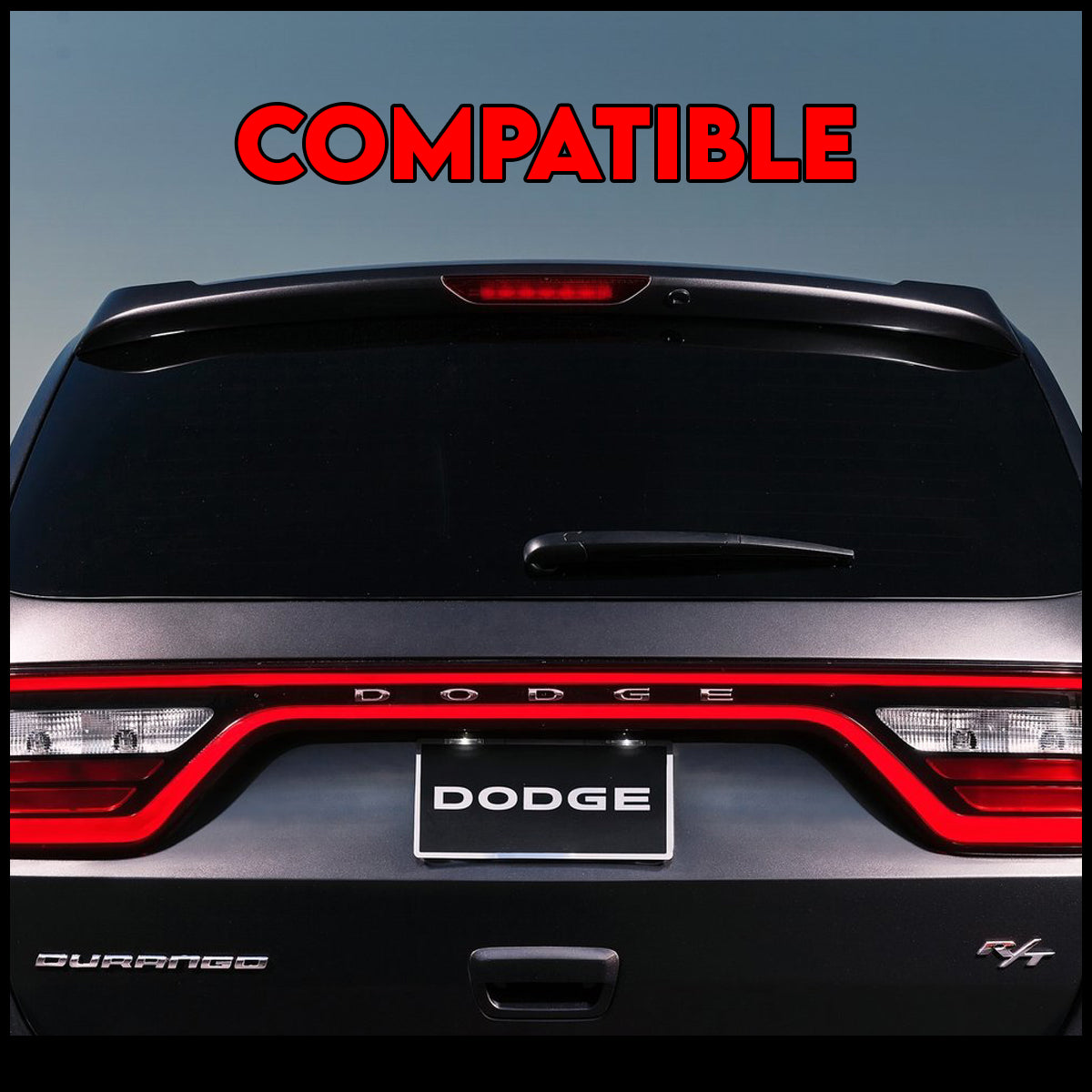 Durango Raceway Spoiler Dodge Durango 2011-present Add-on Rear Roof Spoiler Short Version (284 ...
