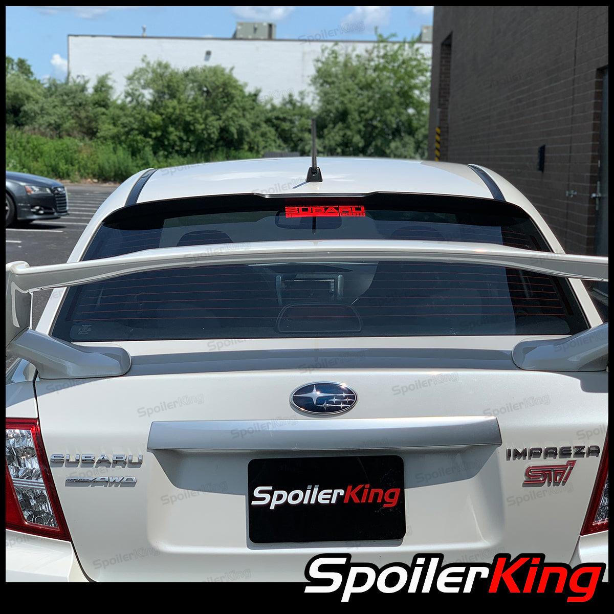Sti Rear Window Spoiler Subaru WRX STI 2008-2014 Rear Window Roof Spoiler XL w/ Center Cut (38 ...