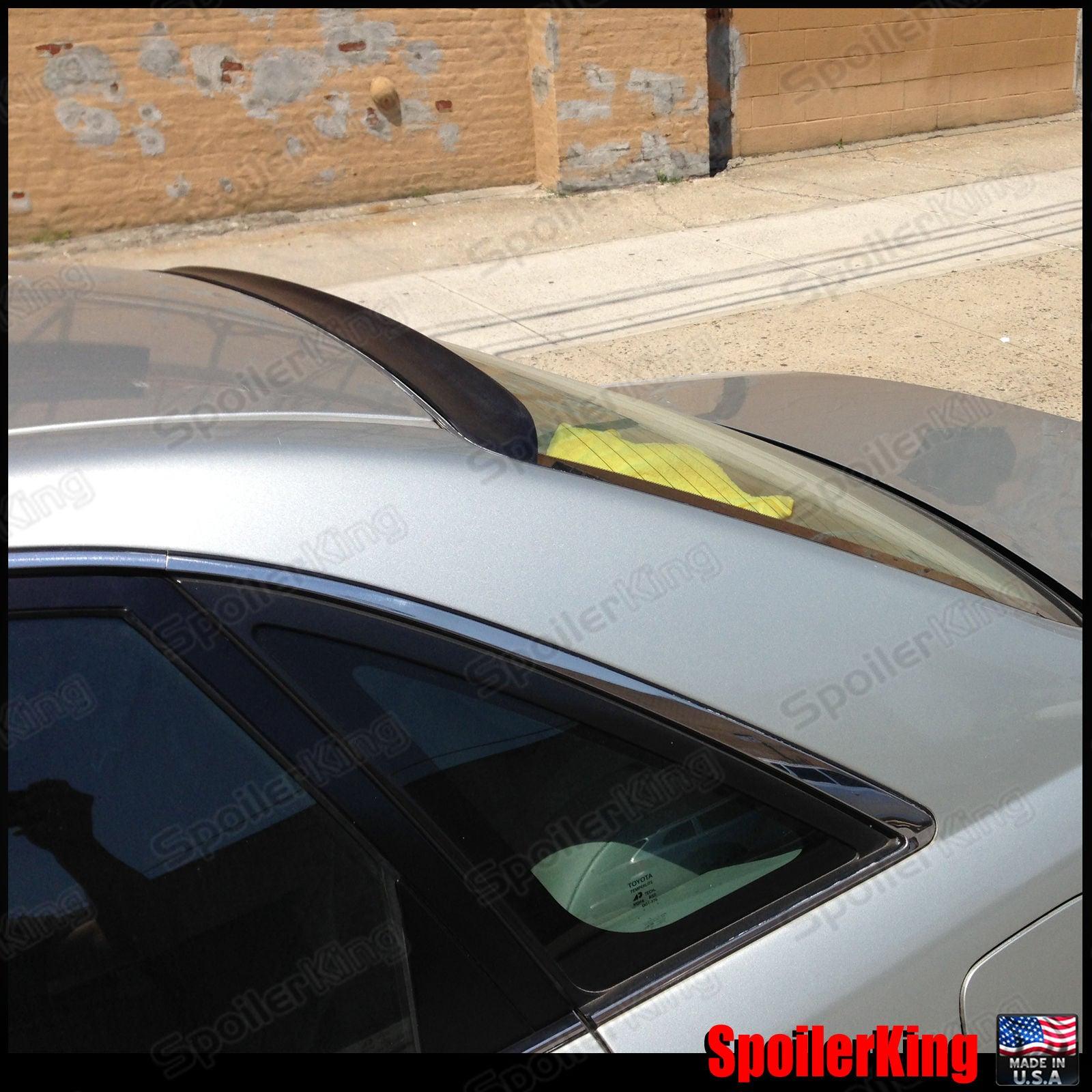 SpoilerKing Rear Roof Wing Window Spoiler 284R – For Mercedes-Benz W208 CLK (1998-2002), Unpainted Flat Black