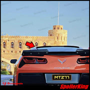 Chevy Corvette C7 2014-2019 Rear Window Roof Spoiler w/ Center Cut (818RC) - SpoilerKing