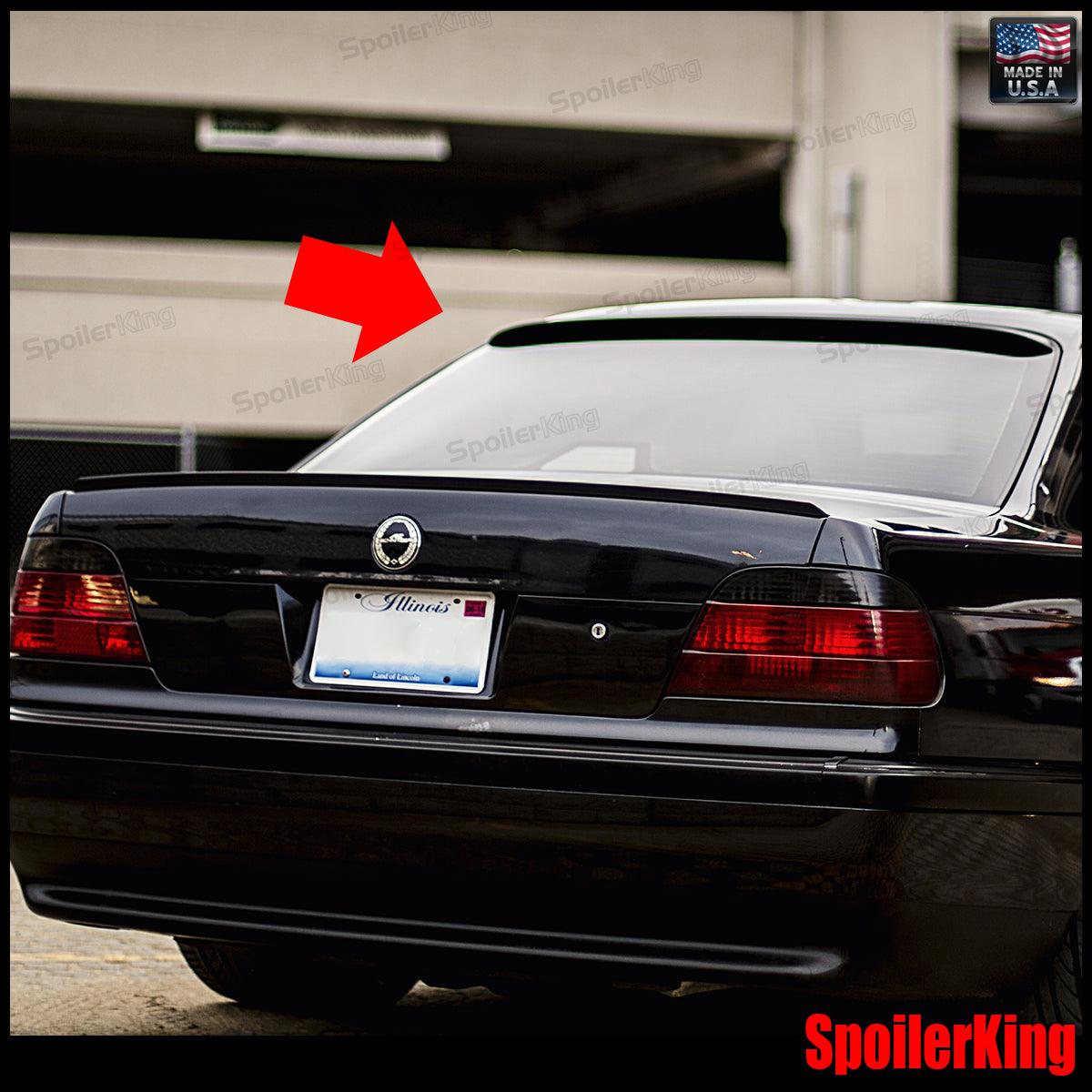 SpoilerKing 284R Rear Roof Spoiler For BMW E39 5 Series (1997-2003) – Unpainted Flat Black, Polyurethane, No Drilling