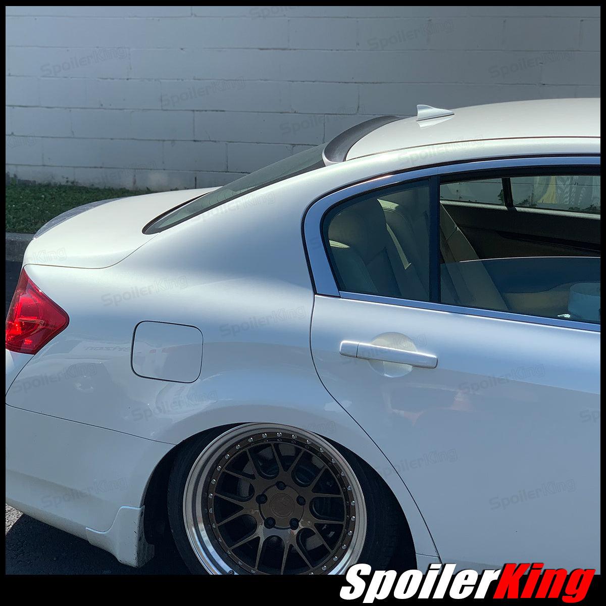 SpoilerKing Rear Roof Lip Spoiler For Infiniti G35 2003-06 4dr V35 – Unpainted Flat Black