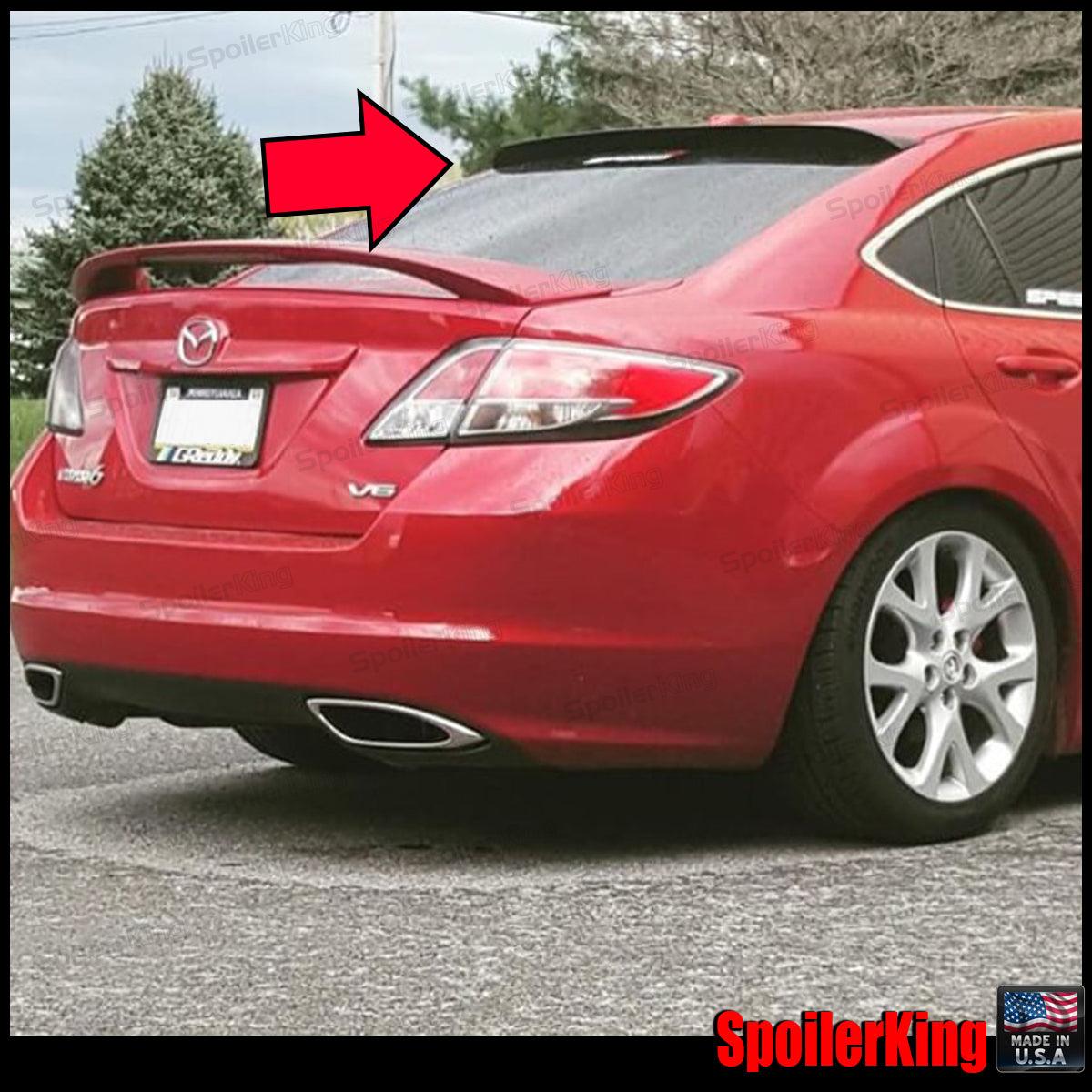 SpoilerKing #380R Rear Window Roof Spoiler For Mazda Protege 1999-2003 BJ – Unpainted Flat Black