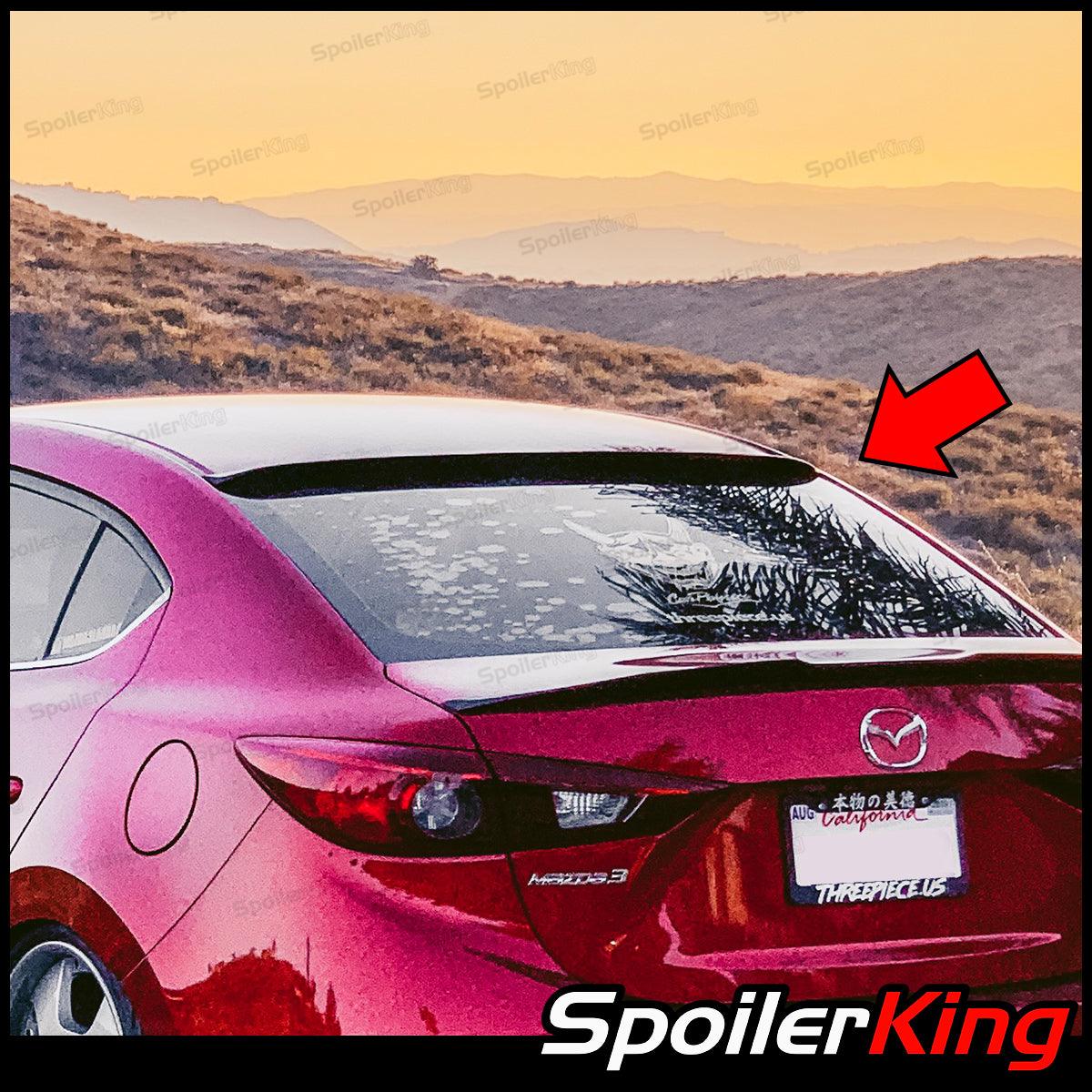 Mazda Rear Spoiler Mazda 3 4dr Sedan 2014-2018 Rear Window Roof Spoiler (284R) – SpoilerKing