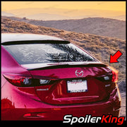 Mazda 3 4dr Sedan 2014-2018 Trunk Spoiler w/ Center Cut (284VC) - SpoilerKing